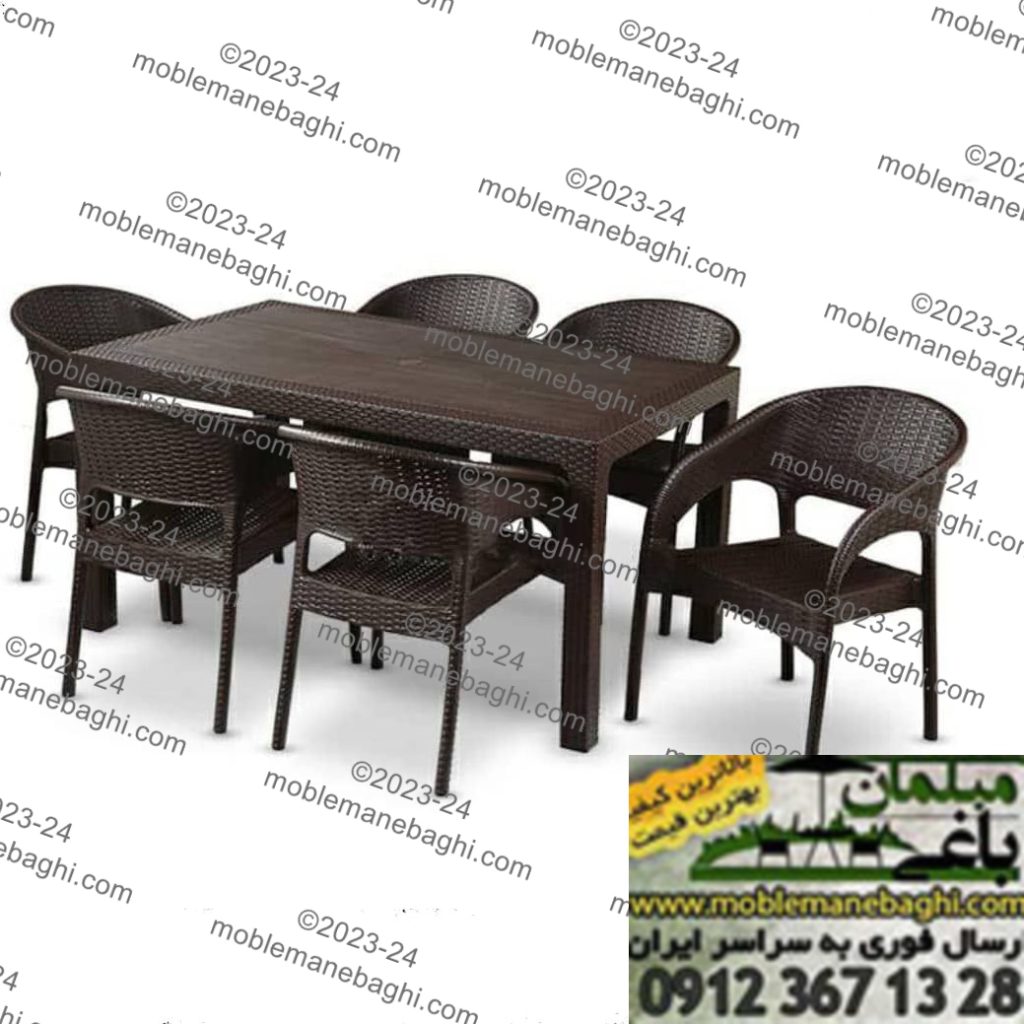 ست 6 نفره میز و صندلی ناصر