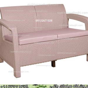 مبل دونفره مبل حصیری مبلمان باغی